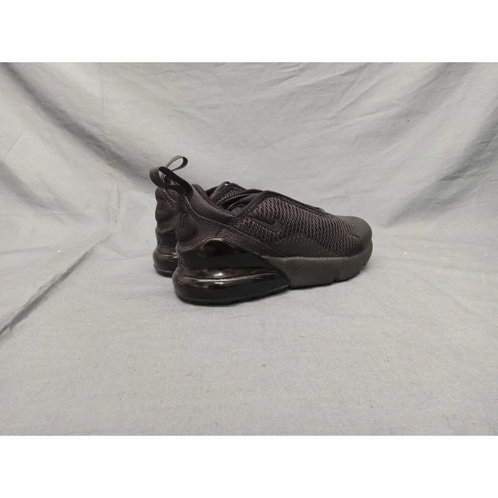 Nike Air Max 270 (PS) Sneakers Mesh Triple Black Size 1.5Y BRAND NEW NO BOX! - Picture 8 of 10